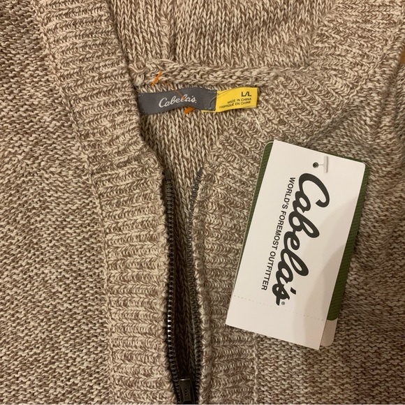 Cabela’s NWT Zio up hooded sweater Sz L Colour Raffia - Picture 3 of 4